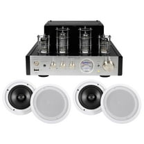 Rockville BluTube Tube Amplifier/Home Theater Receiver (4) 8" Ceiling Speakers