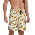 thumbnail image 2 of Sikiie Pizza Slices Mens Pajama Shorts, Lightweight Lounge Pant with Pockets Soft Sleep Pj Shorts for Men3X-Large, 2 of 6
