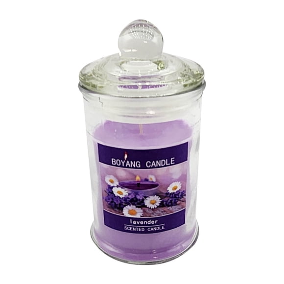 LSLJS 1pc 90g Transparent Soy Wax Scented Candle In Clear Glass Jar, Suitable for Home Decoration and Romantic Gift, Kitchen Utensils & Gadgets