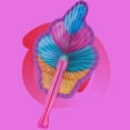 thumbnail image 6 of 10" Folding Ice Cream Paper Fan - 12 Pieces of Accordion Style Multicolored Assortment - Perfect for Treat Shops, Festivals, Birthday, School Events, Novelties, Party Favor and Supply, 6 of 6