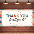 thumbnail image 4 of Floral Pattern Thank You Banner Decorative Lettering Appreciation Sign for Indoor Decoration Corporate Events Teacher Gifts, 4 of 6