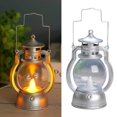 thumbnail image 4 of tredstone Lantern LED Oil Lamp Table Porch Cabin Winery Light Silver, 4 of 7