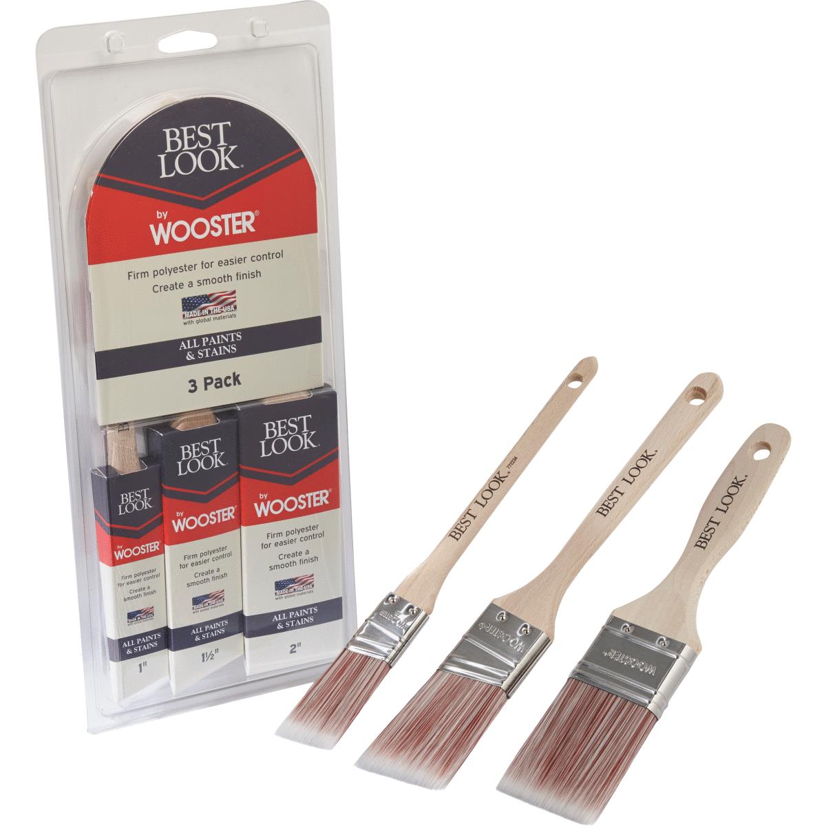 Wooster Brush 3pc Paint Brush Set D4025