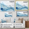 thumbnail image 4 of Designart "Liquid Art: White And Blue Glacier Charm I" Abstract Shapes Canvas Prints, 4 of 7