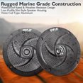 thumbnail image 3 of Pyle PLMRS53BL 5.25 Inch Waterproof Low Profile Marine Speakers, Black (8 Pack), 3 of 7
