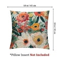 thumbnail image 4 of BANET Spring Pillow Covers Set of 2 for Watercolor Flowers Decor Throw Pillows Pink Red Green Plant Floral Outdoor Decorative Cushion Cases for Couch Bed Decorations 20x20in, 4 of 7