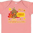 thumbnail image 4 of Inktastic My First Thanksgiving with Turkey and Leaves Boys or Girls Baby Bodysuit, 4 of 5
