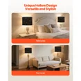 thumbnail image 6 of Set of 2 Black Drum-Shaped Lampshades with Stands,Perfect for Home Decor,13x13x10 Inches Ideal Lighting Solution, 6 of 6