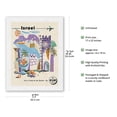 thumbnail image 2 of Israel - Caesarea Port - KLM Royal Dutch Airlines - Vintage Airline Travel Poster by Herman Berserik c.1959 - Japanese Unryu Rice Paper Art Print (Unframed) 17 x 22 in, 2 of 4