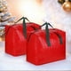 thumbnail image 1 of Bolsa de Almacenamiento para Árbol de Navidad con Carretes de Cartón, Caja Organizadora de Decoración Navideña de 42X38X27Cm, Bolsa de Plástico Roja para Transportar y Almacenar Luces y Adornos, 1 of 6