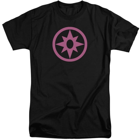 Green Lantern Pink Emblem S/S Adult Tall Black