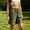 *Army Green, variant on Women’s Elastic High Waist Button Bermuda Shorts with Pockets,Loose Fit Summer Casual Shorts Brown,Women's Plus M