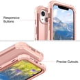 thumbnail image 5 of iPhone 14 Plus Case 6.7 inch 2022, Allytech Heavy Duty Hybrid Hard PC Back + Soft TPU Inner + Front PC Frame Drop Protection Case for iPhone 14 Plus 5G, Rosegold, 5 of 6