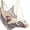 Grey, variant on Hanging Hammock Chair Swing with Foot Rest - Indoor and Outdoor Hanging Chair - Quick Easy Setup with Durable Hardware - Full Body Support - 440 Lbs Capacity