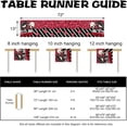 thumbnail image 3 of Valentines Day Jack Table Runner, Sally Love Hearts Stripes Kitchen Dining Table Decoration, Anniversary Wedding Burlap Indoor Outdoor Home Decor Party Supply 13 x 72 Inches, 3 of 6