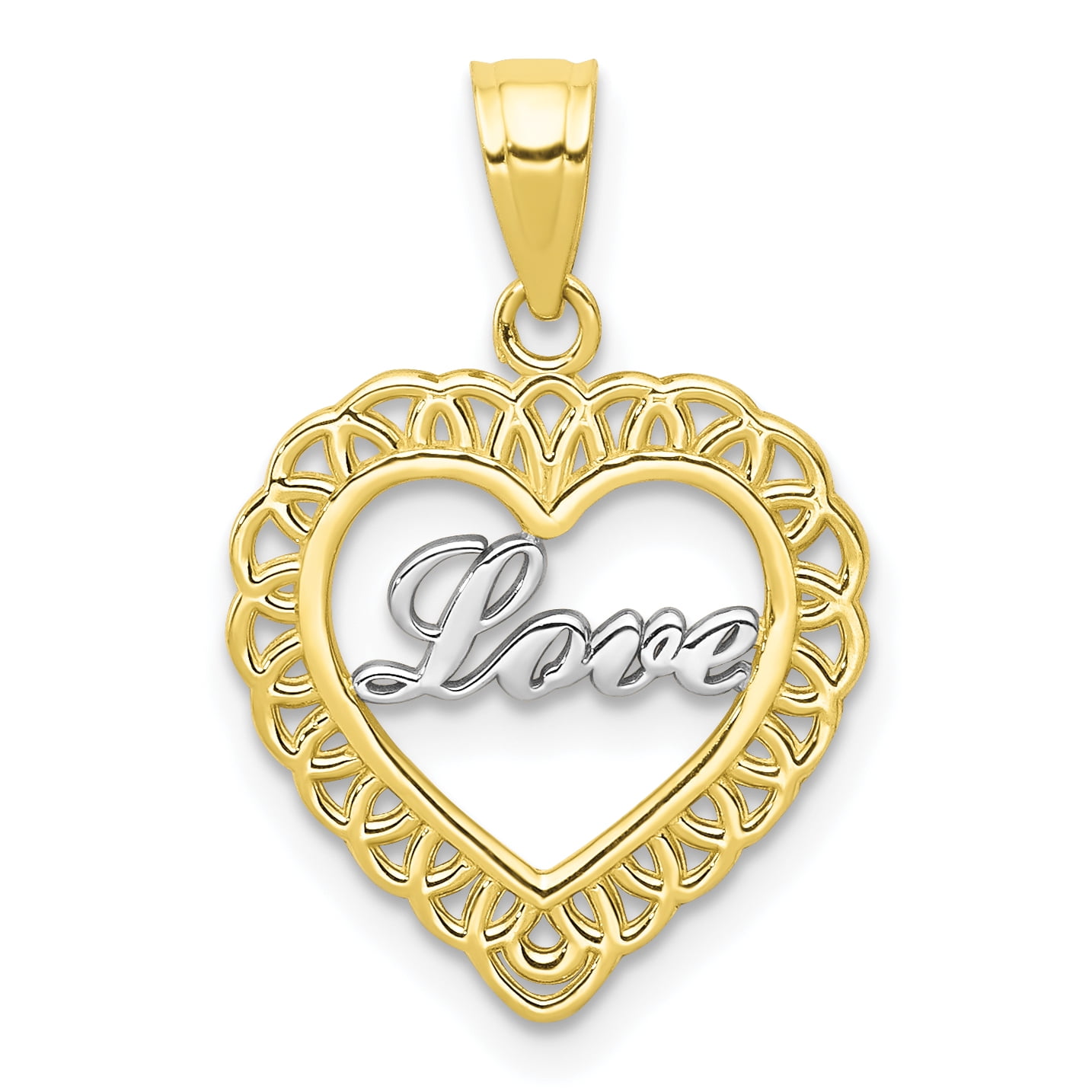 Gold s necklace charm deals