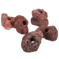 unbranded  6 Pcs Fish Tank Rocks Volcanic Stone Colonization Ring