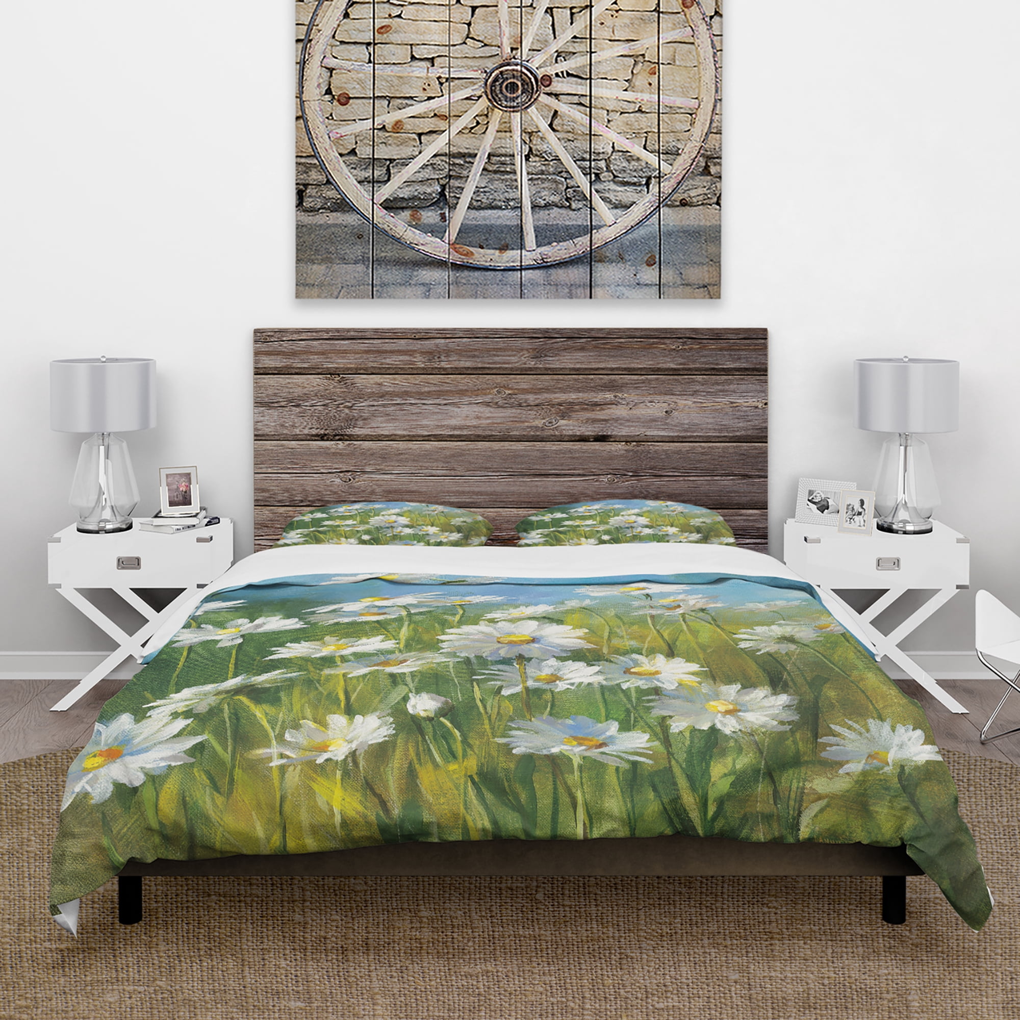 Designart 'Summer Field II' Traditional Duvet Cover Set