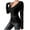 #Black, variant on Otvok 2025 Womens Fashion V-Neck Lace Solid Color Long Sleeve Blouses