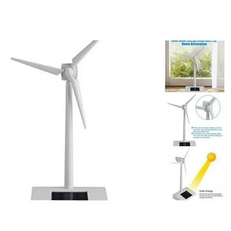 

Solar Powered Wind Mill Model Desktop Decor Craft Kids Children Education