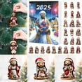thumbnail image 1 of 2D Acrylic Christmas Countdown Calendar Ornament Set Double Printed Tree Decorations Kids Favorite Festive Toy Holiday Activity Kit, 1 of 6