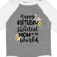thumbnail image 4 of Inktastic Happy Birthday to the Sweetest Mom in the World Girls Long Sleeve Baby Bodysuit, 4 of 5