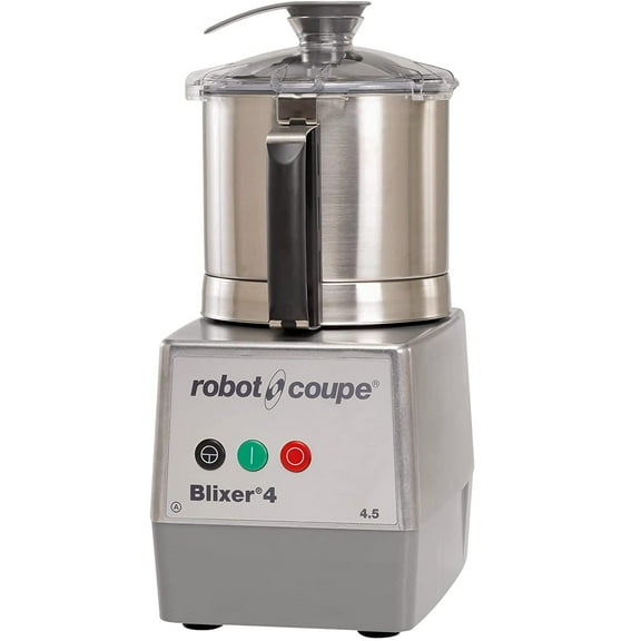Robot Coupe BLIXER4 4.7-Qt Batch Bowl Food Processor, Single Speed, 1-1/2 Hp