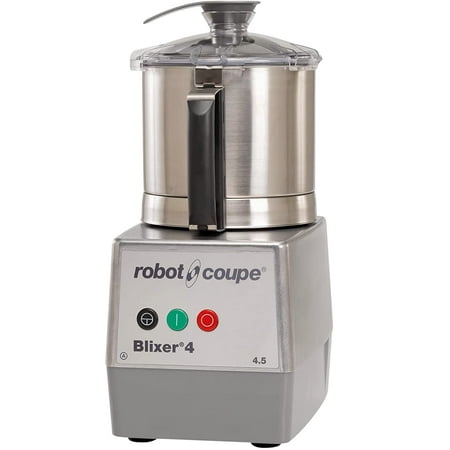 

Robot Coupe BLIXER 4 Blixer Vertical Commercial High Speed Blender/Mixer 4.5-Quart Stainless Steel Batch Bowl 1 Speed Stainless Steel 120 Vol 1-1/2 hp