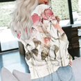 thumbnail image 5 of ICHUANYI Clearance Women's Fashion Printed T-shirt Long Sleeves Blouse Round Neck Casual Tops Sweatshirt Hoodies ICHUANYI "ICHUANYI", 5 of 5