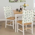 thumbnail image 5 of Summer Daisy Chair Covers Set of 4 Eucalyptus Leaves Flower Farmhouses Retro Chair Back Covers Stretch Removable Washable Slipcovers Protector for Dining Room Kitchen Party Decor, 5 of 9
