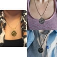 thumbnail image 2 of Jewmon Wiccan Pentagram Necklace for Men Pentacle Star Entwined Snake Protection Pendant Necklace Graduation Gifts for Him Son, 2 of 9