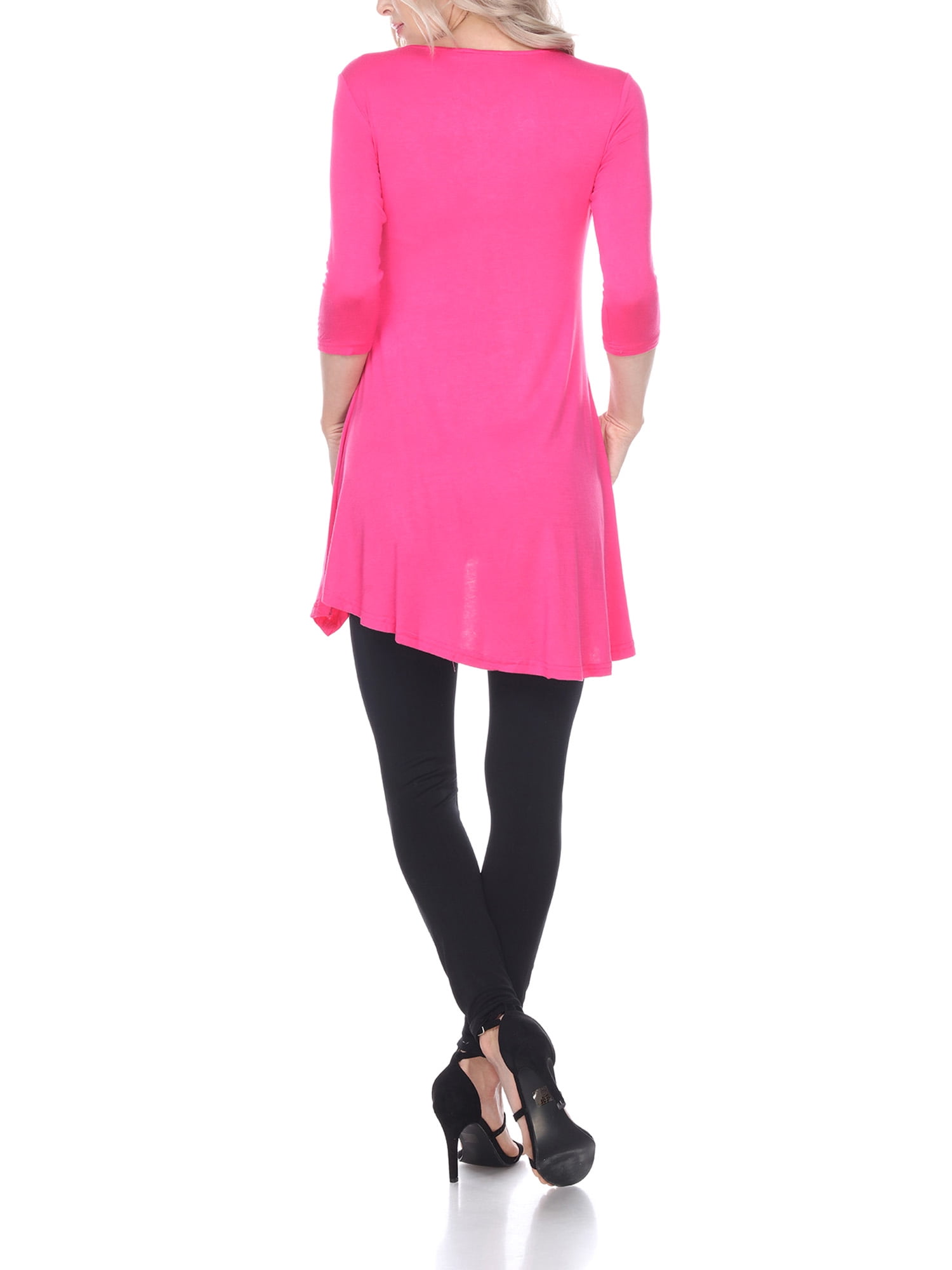 White Mark Women's Glimmering Embellished Tunic