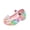 r-93Pink30, variant on Toddler Boy Girl Sandals Rainbow Colors With Rhinestone Bow Dress Shoes With Soft Sole Party Wear Hiking Sandals For Kids Sizes 4.5-5 Years