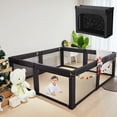 thumbnail image 5 of Doradotey Baby Playpen Foldable and Adjustable, Large Play Yard for Toddlers, 71x79in Black, 5 of 7
