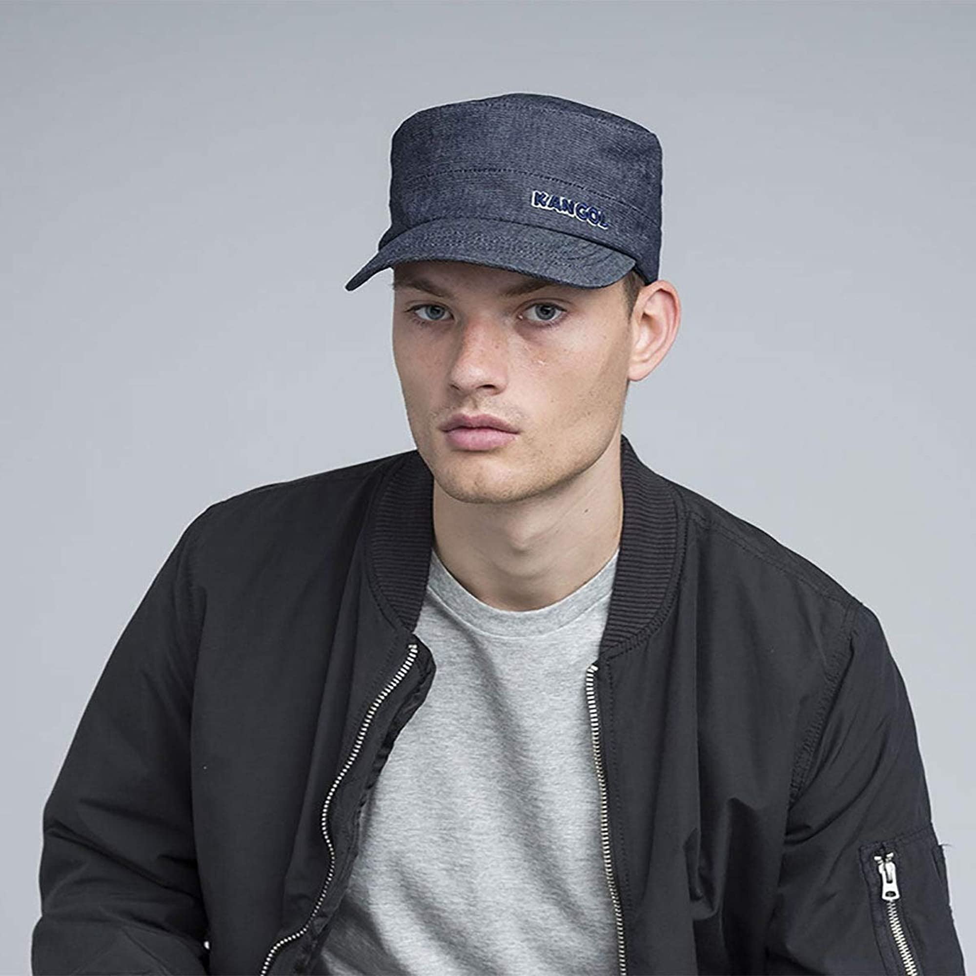 Kangol Men Denim Flexfit Army Cap 