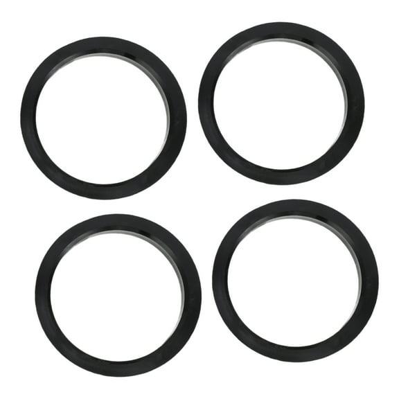 Unique Bargains Hub Centric Rings, 61.4mm ID 73.1mm OD  Car Wheel Hubrings ABS Plastic Black, 4pcs