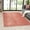 Blush, variant on Luxe Weavers Fluffy Shag Brown 6x9 Area Rug Plush Bedroom Carpet
