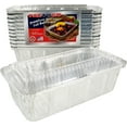 2 lb. Aluminum Loaf/Bread Pan Tins w/Clear Dome Lid (Pack of 25 Sets ...