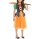 thumbnail image 1 of Lucakuins Disfraz de Halloween para niñas, Manga Corta, Tul, Patchwork, Vestido de Cosplay, Sombrero, Palo mágico, Bolsa de Regalo, Disfraz de Bruja, 6-11 años Lucakuins  moda, 1 of 5