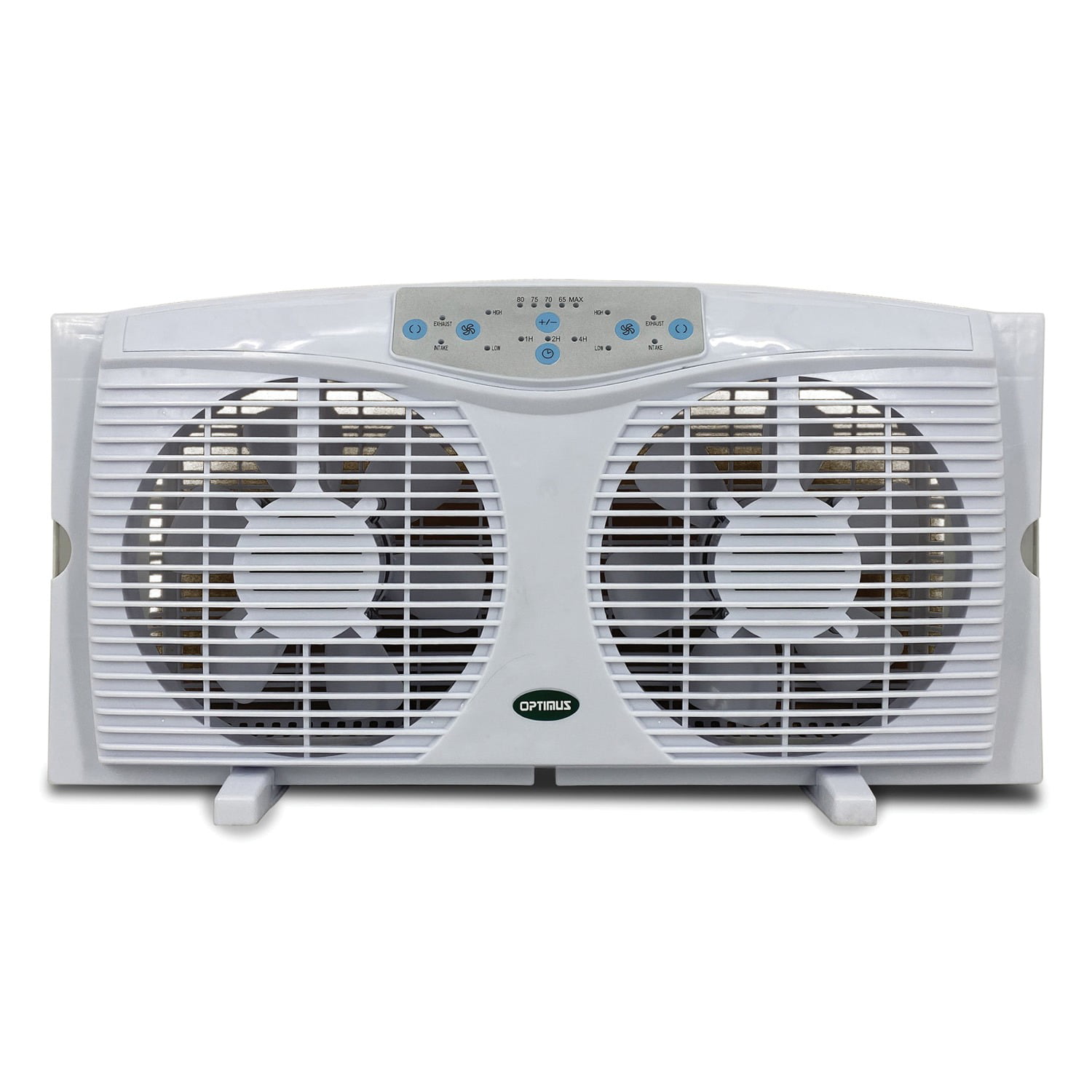 Holmes Dual Blade Twin Window fan with One Touch Thermostat 
