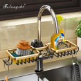 thumbnail image 2 of Aluminum Basket Shelf Single Layer Bathroom Accessory Storage For Shampoo Soap Shower Storage Rack Holder Organizer With Hooks Wb8007, 2 of 5