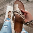 thumbnail image 4 of Zapatillas planas ortopédicas para corrección de juanetes, chanclas, sandalias con un dedo, zapatos, 4 of 5