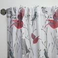 thumbnail image 3 of Designart 'Birds With Pattern' Farmhouse Curtain Panel, 3 of 5