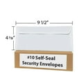 thumbnail image 2 of 100 - Pack #10 Security Envelopes Self Seal Envelopes 4-1/8" x 9-1/2", 2 of 5