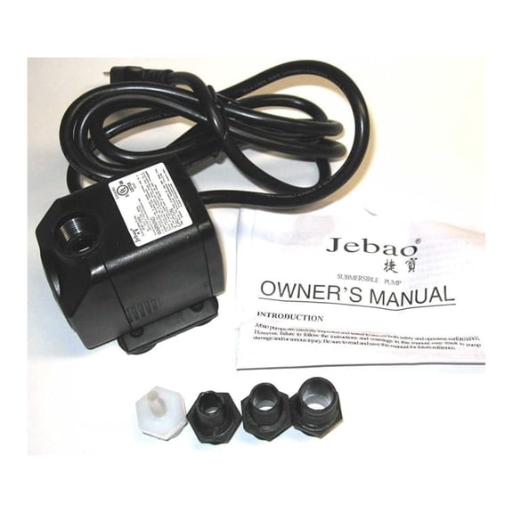 Jebao 264GPH 120V Submersible Pond or Fountain Pump, PP-399/-399