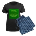 thumbnail image 5 of CafePress - Carl Rogers Quote Women's Dark Pajamas - Women's Short Sleeve Print T-Shirt and Pants Dark Cotton Pajama Set, 5 of 7
