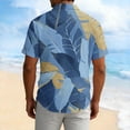 thumbnail image 3 of Cllios Hawaiian Shirts for Men Big and Tall Tropical Graphic Aloha Tops Quick Dry Lapel Collared Short Sleeve T-shirts Casual Button Down Bowling Shirts XS-5XL, 3 of 5