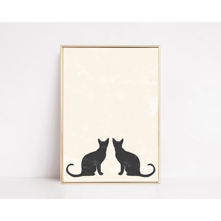 Halloween Black Cat Poster Curated Seasonal Theme For Home Office And Gallery Wall Decor