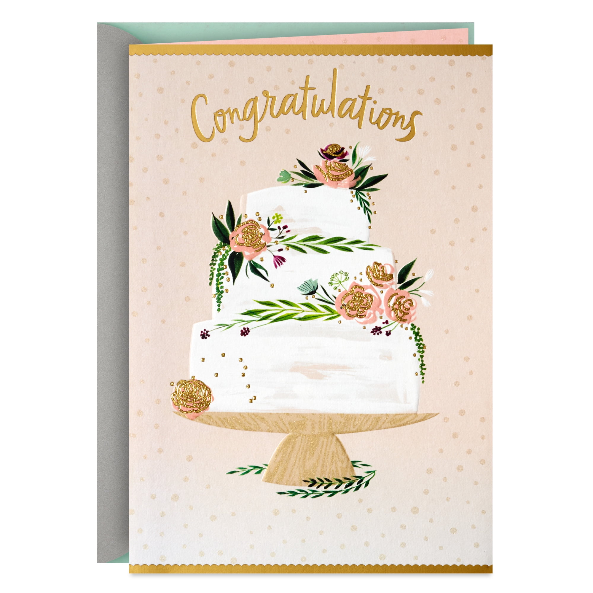 Hallmark Wedding Card (A Lifetime of Dreams Come True)