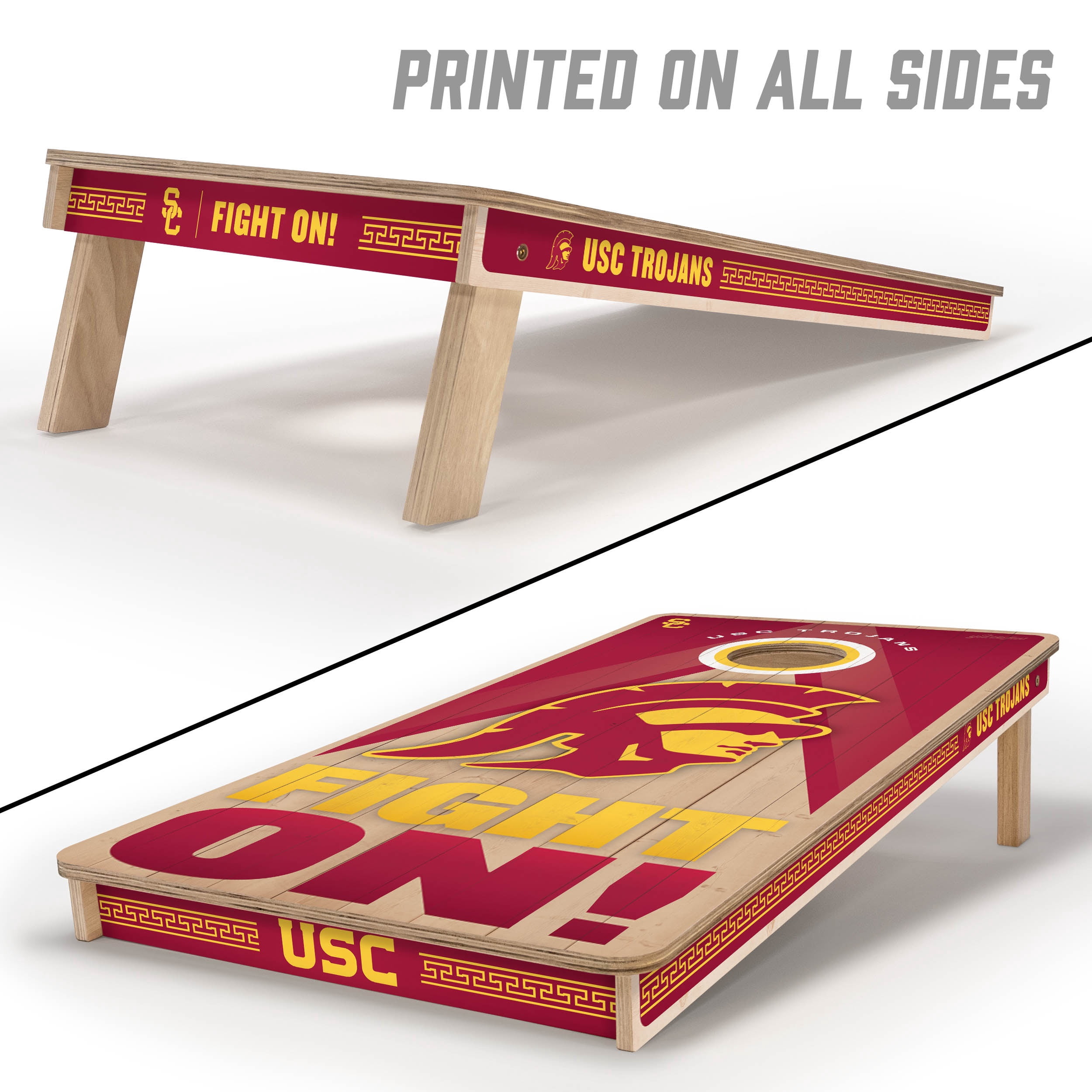 YouTheFan NCAA USC Trojans 2x4 Slogan Series Cornhole